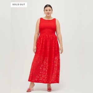 NWT Hill House Lace Cosima Nap Dress - Collector’s Edition Poppy Red